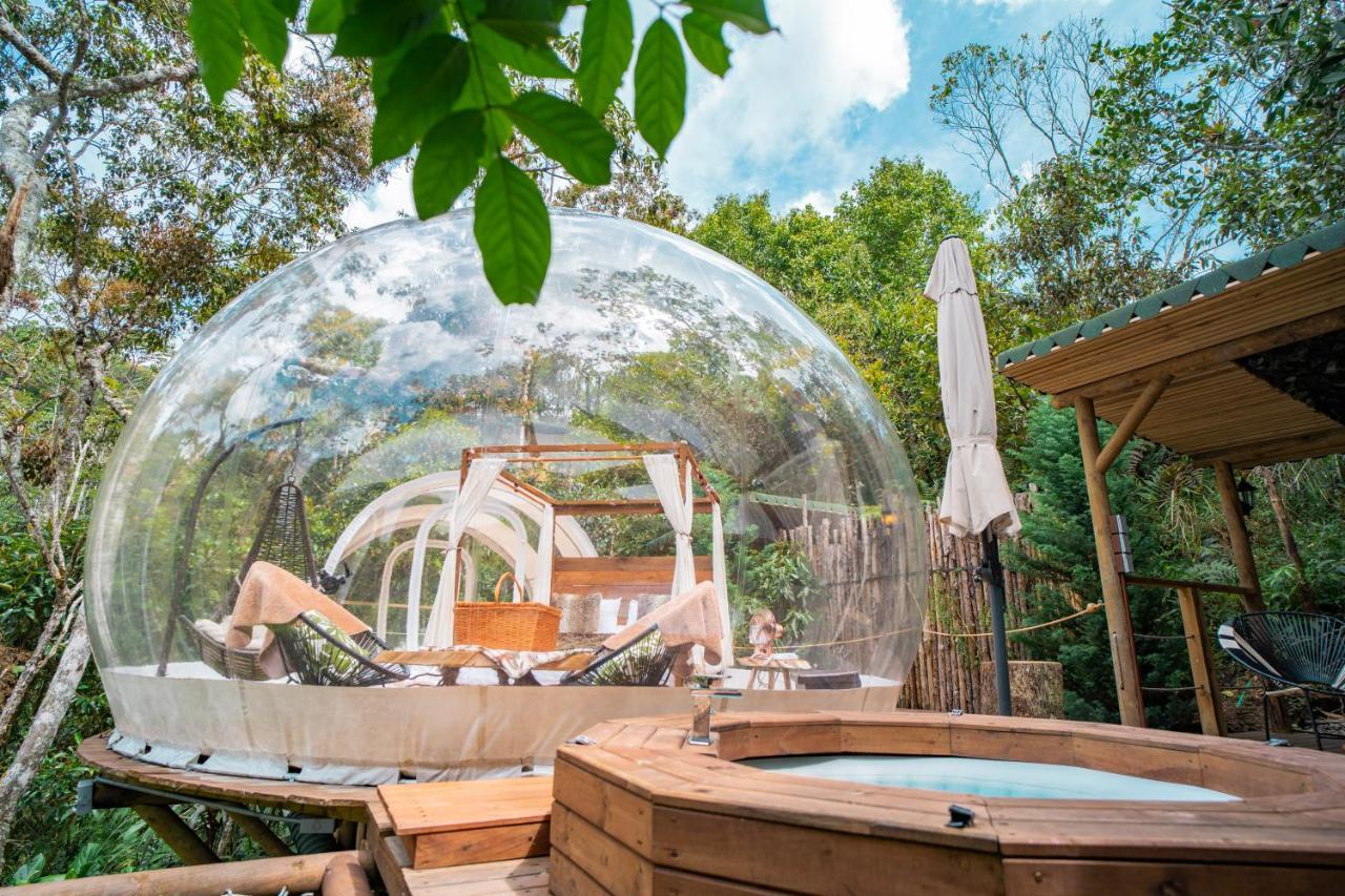Bubblesky Glamping Guatape Hotel Exterior foto